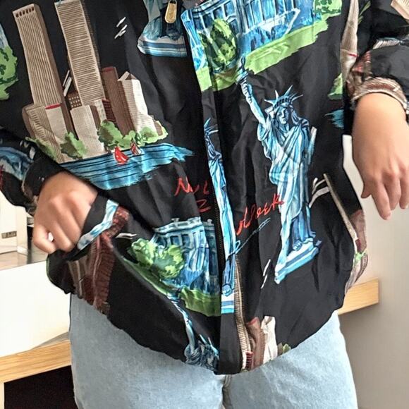 FUDA International New York Silk Jacket Vintage 1X - Picture 4 of 6